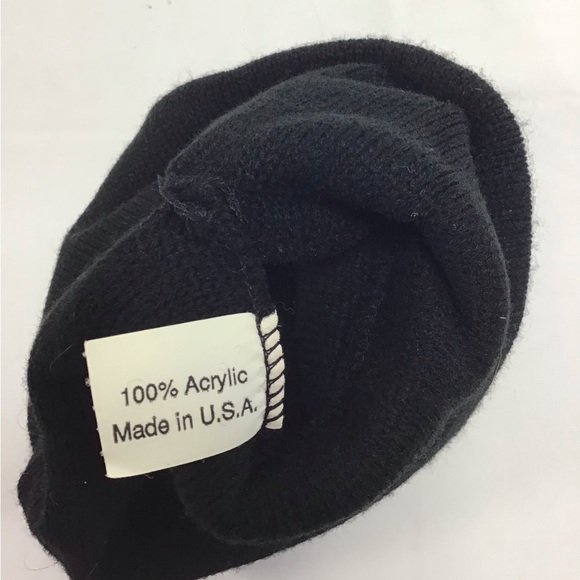 Vintage Black and Red Indy 650 Knit Beanie - Picture 3 of 3